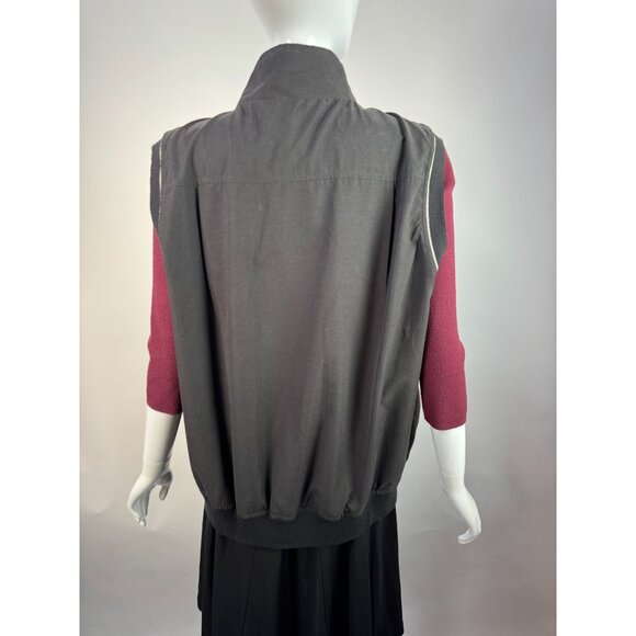 Vintage Elendale Colonial Country Club Embroidered Black Vest XL 100% Polyester - Picture 15 of 16